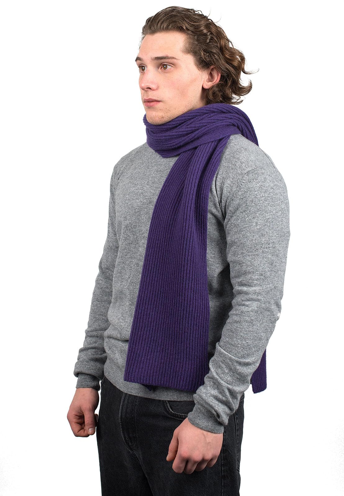 dalle-piane-cashmere-schal-gerippt-creme-100-kaschmir image 6