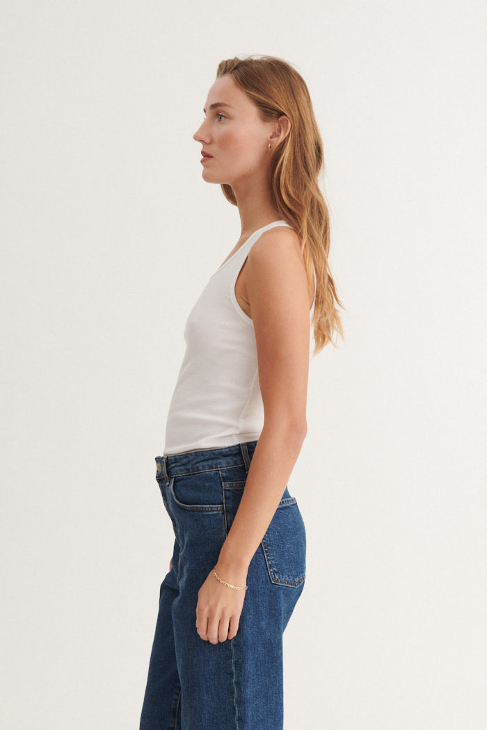 basic-apparel-ludmilla-tank-top-bright-white-bio-baumwolle image 2