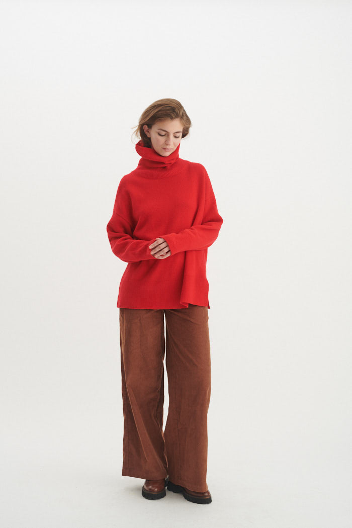 basic-apparel-liz-t-neck-tomato-merino-pullover image 5