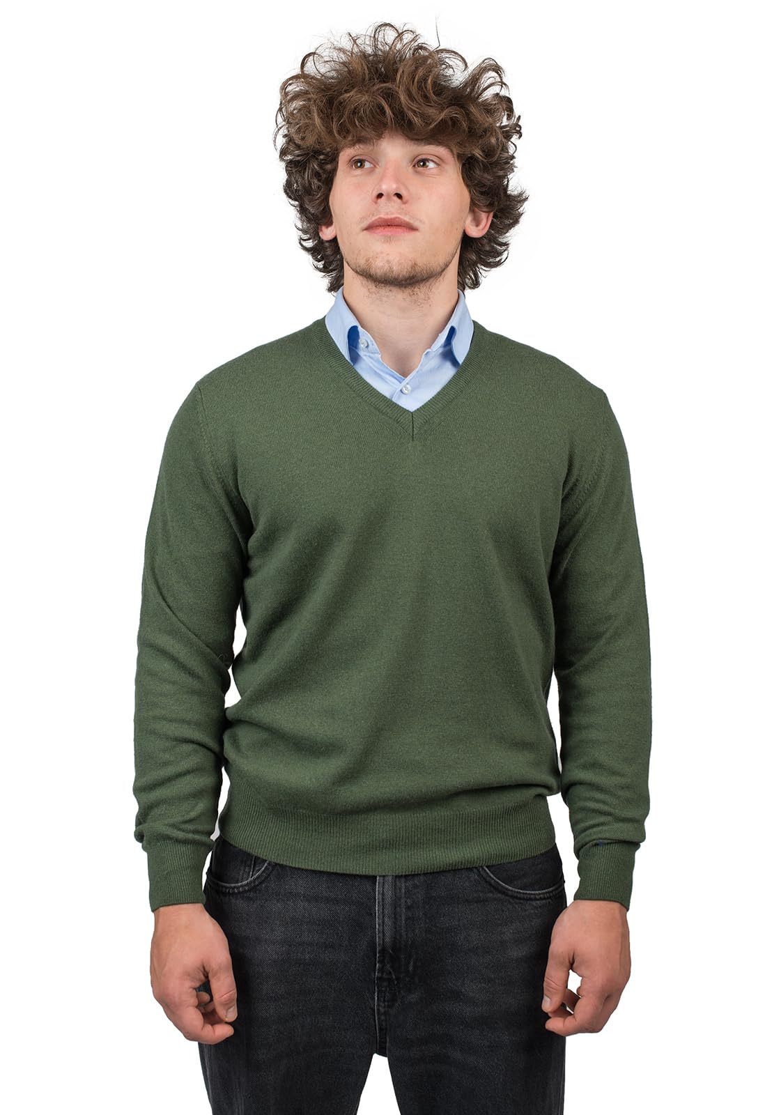 dalle-piane-cashmere-sweater-v-ausschnitt-pullover-kamel-herren image 6