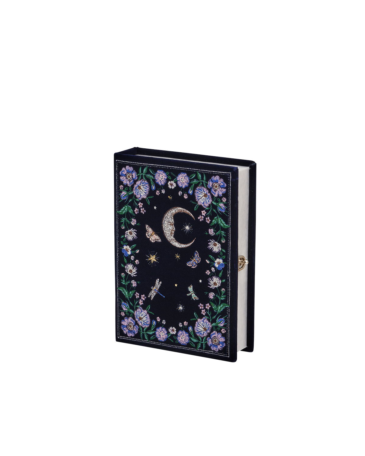 fable-england-marianne-midnight-garden-clutch-navy image 5