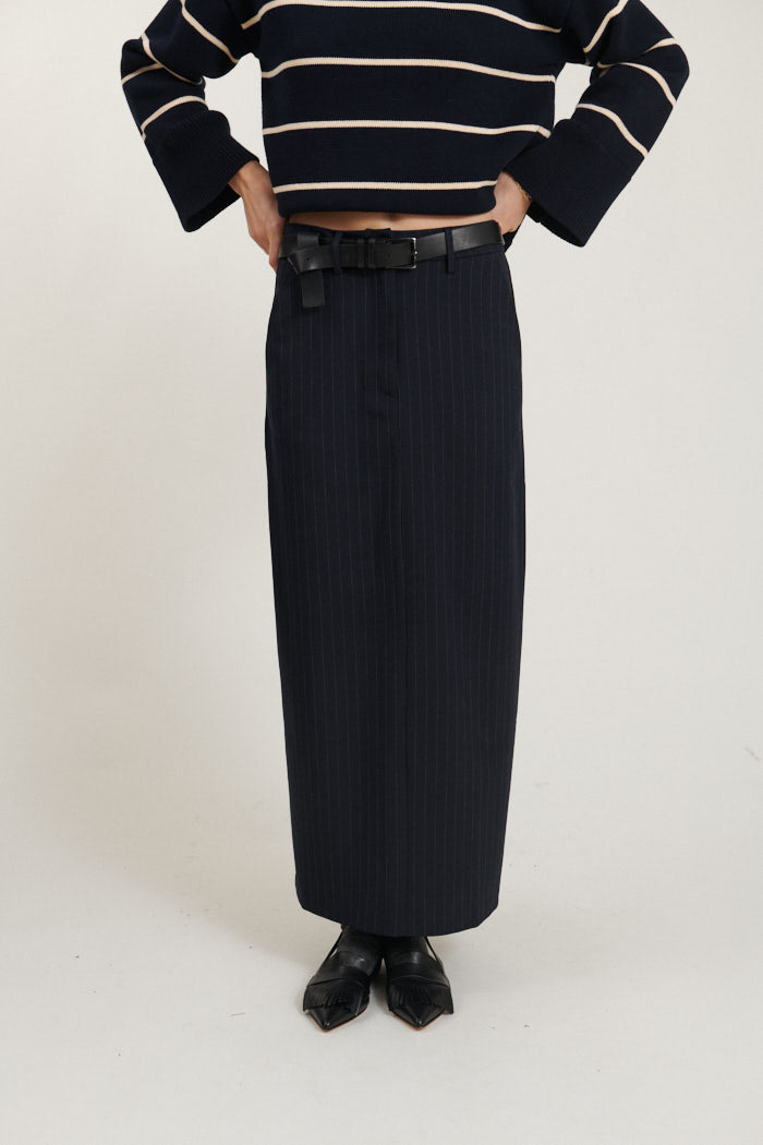 basic-apparel-marjorie-long-skirt-rock-sky-captain image 2