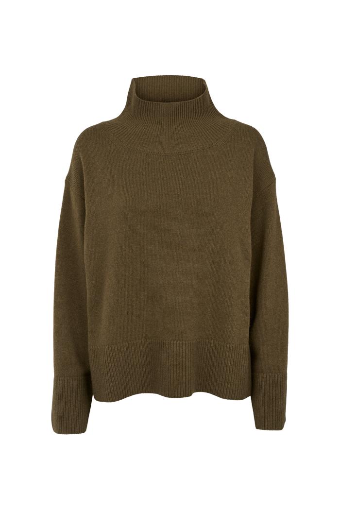 basic-apparel-cady-t-neck-pullover-desert-palm-kaschmir image 1