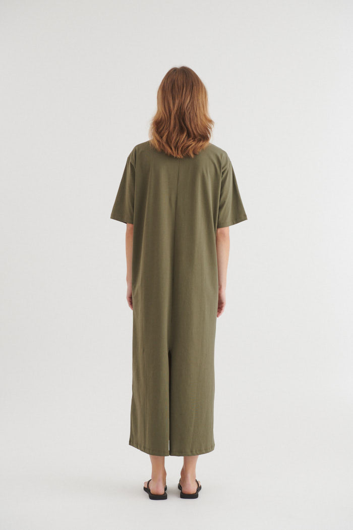 basic-apparel-raja-t-shirt-kleid-damen-gr-n-bio-baumwolle image 3