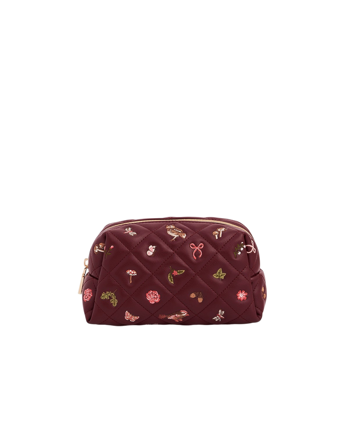 fable-england-medium-pouch-beutel-burgundy-bestickt-gesteppt image 6