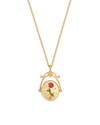 fable-england-r-initial-rose-gold-spinner-halskette-r image 6