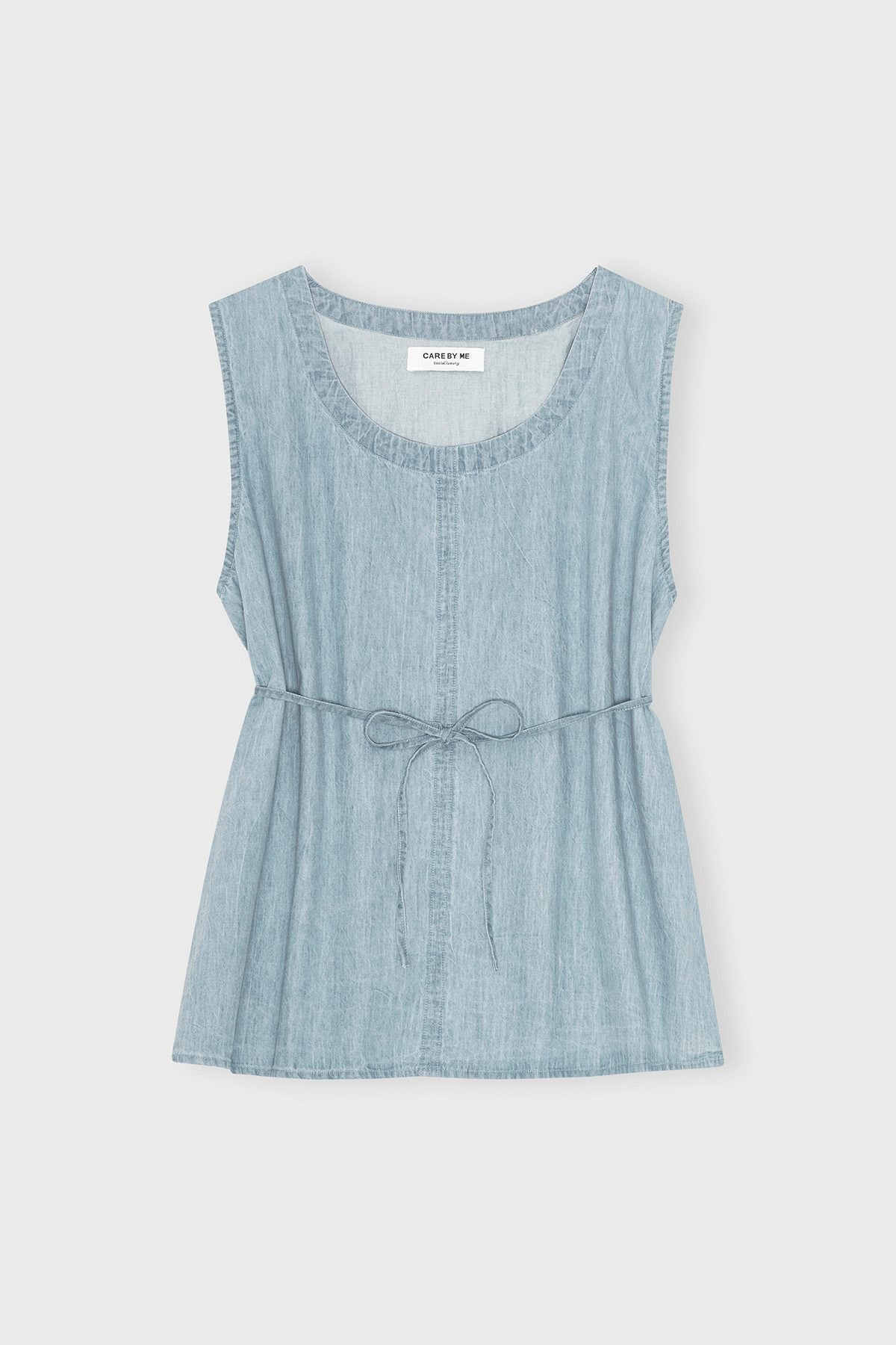 care-by-me-joy-top-basic-denim-top-dunkelblau-bio-baumwolle image 3