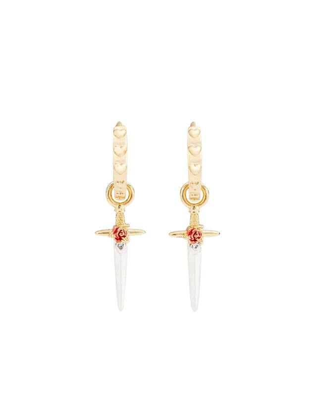 fable-england-rose-dagger-huggie-ohrringe-gold image 1