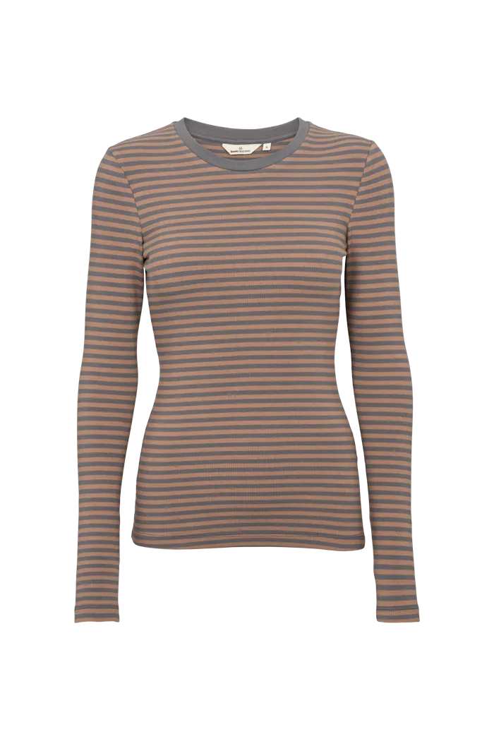 basic-apparel-ludmilla-ls-tee-langarmshirt-portabella-bio-baumwolle image 1