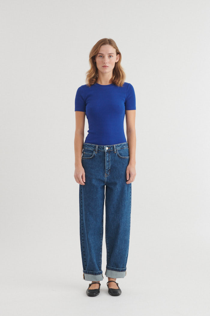 basic-apparel-ludmilla-o-neck-ba146-10-t-shirt-sodalite-blue-bio-baumwolle image 5