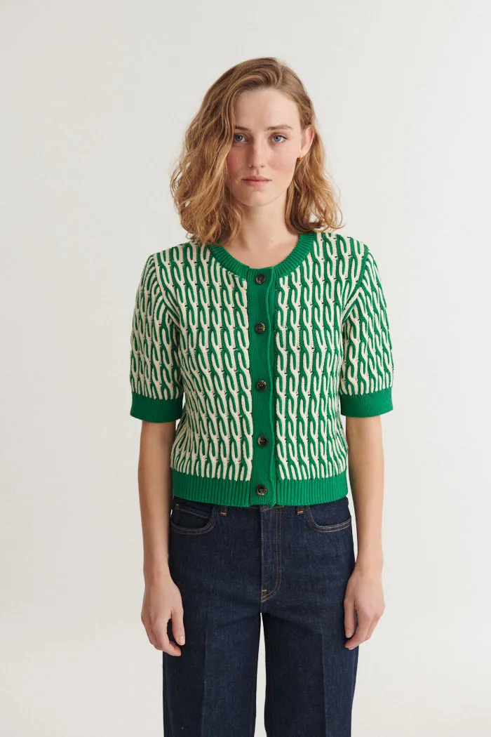 basic-apparel-minie-cardigan-abundant-green-bio-baumwolle image 1