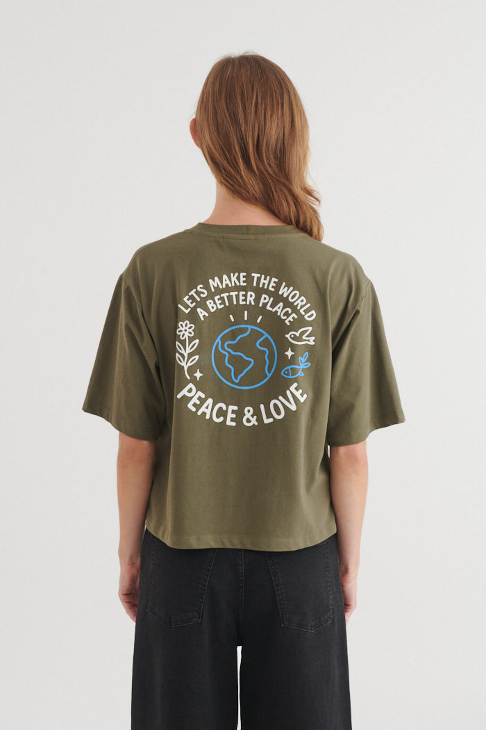 basic-apparel-raji-peace-love-t-shirt-riviera-bio image 1