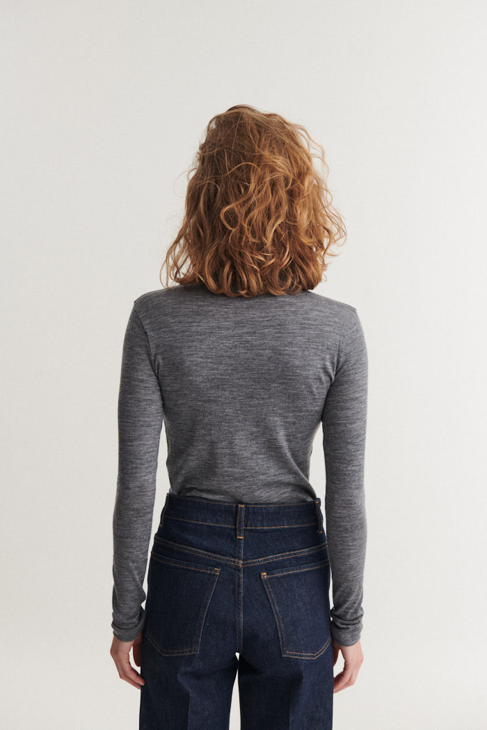 basic-apparel-rinja-t-neck-rollkragenshirt-grey-mel-wollmix image 3