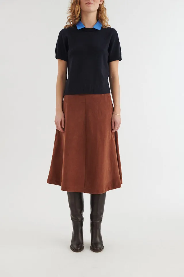 basic-apparel-millu-midirock-tortoise-shell-bio-samt image 1