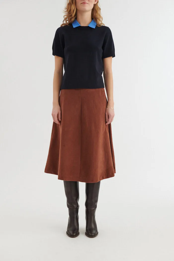 basic-apparel-millu-midirock-tortoise-shell-bio-samt image 1