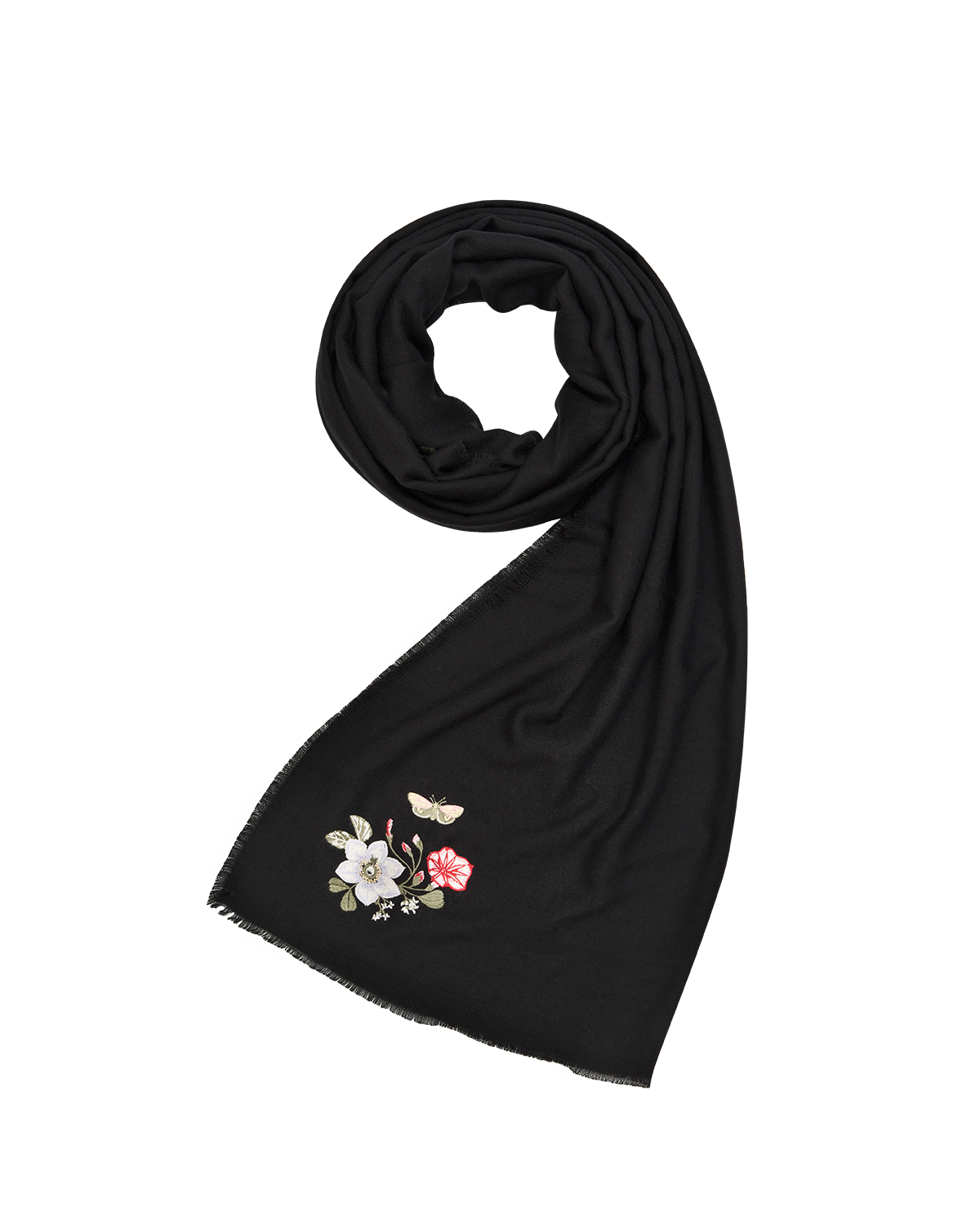 fable-england-floral-embroidered-pashmina-schal-schwarz-bestickt image 1