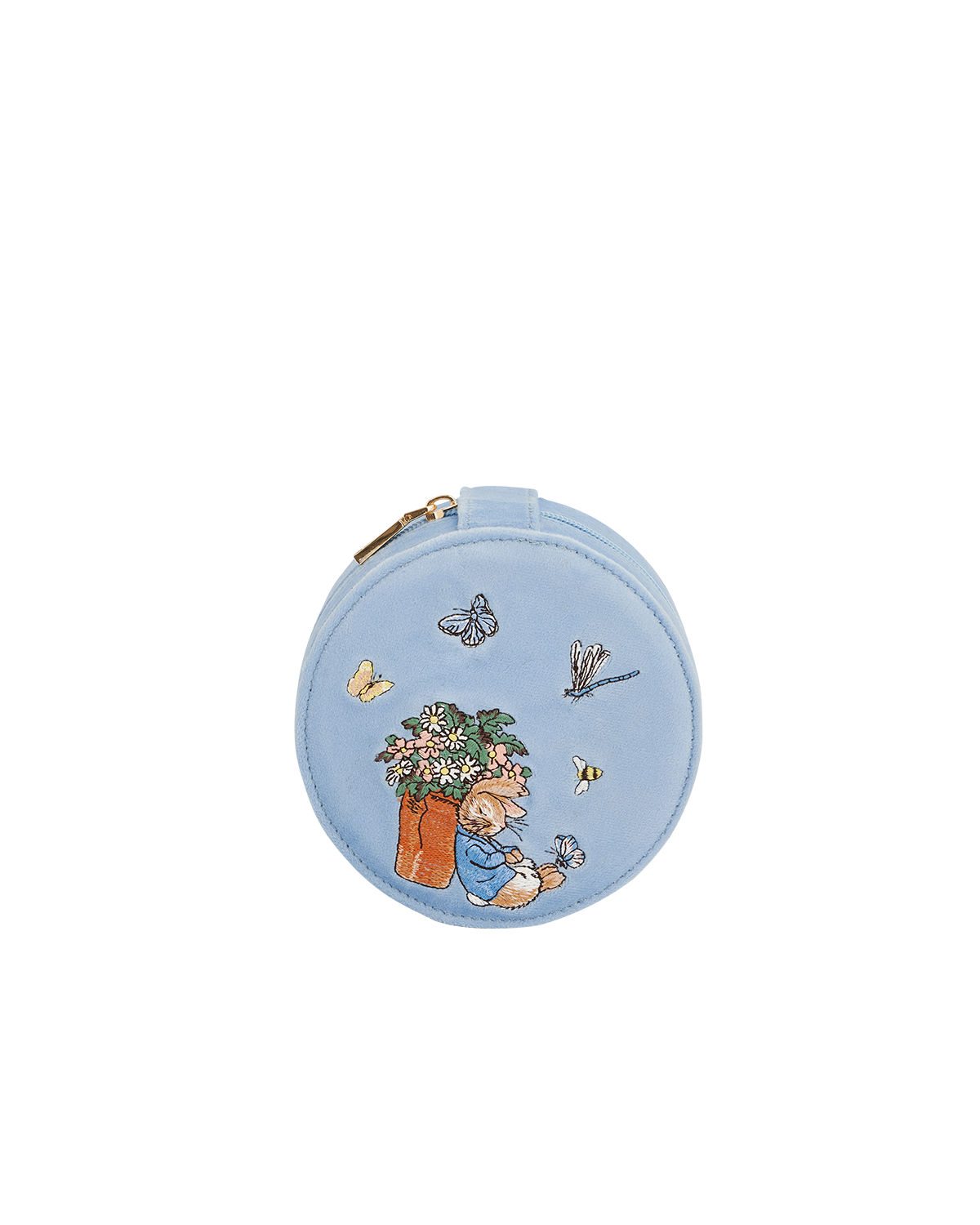 fable-england-peter-rabbit-schmuckk-stchen-blau-samt-rund image 1