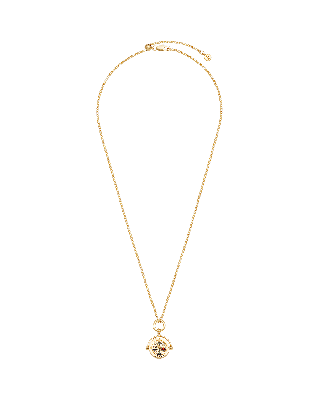 fable-england-libra-zodiac-spinner-halskette-gold-waage image 6