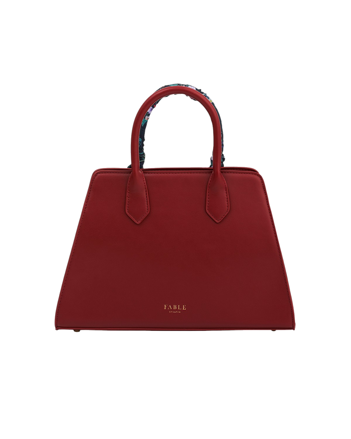 fable-england-large-structured-tote-handtasche-burgundy-kunstleder image 4