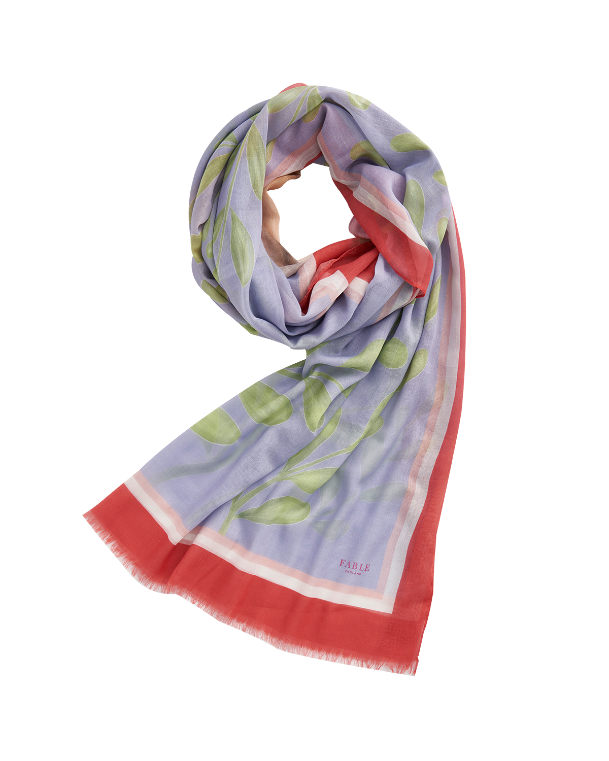 fable-england-scarves-catherine-rowe-pug-schal-blau-leicht image 1