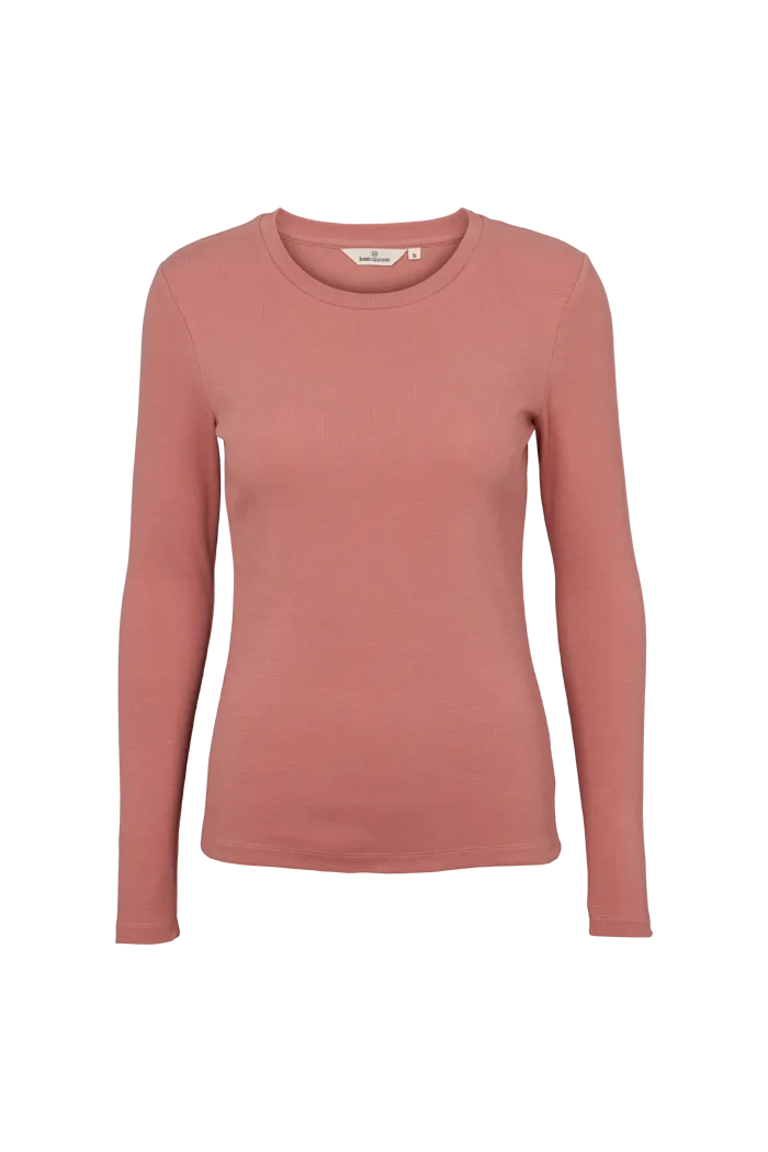basic-apparel-ludmilla-ls-tee-langarmshirt-rosa-bio-baumwolle image 1