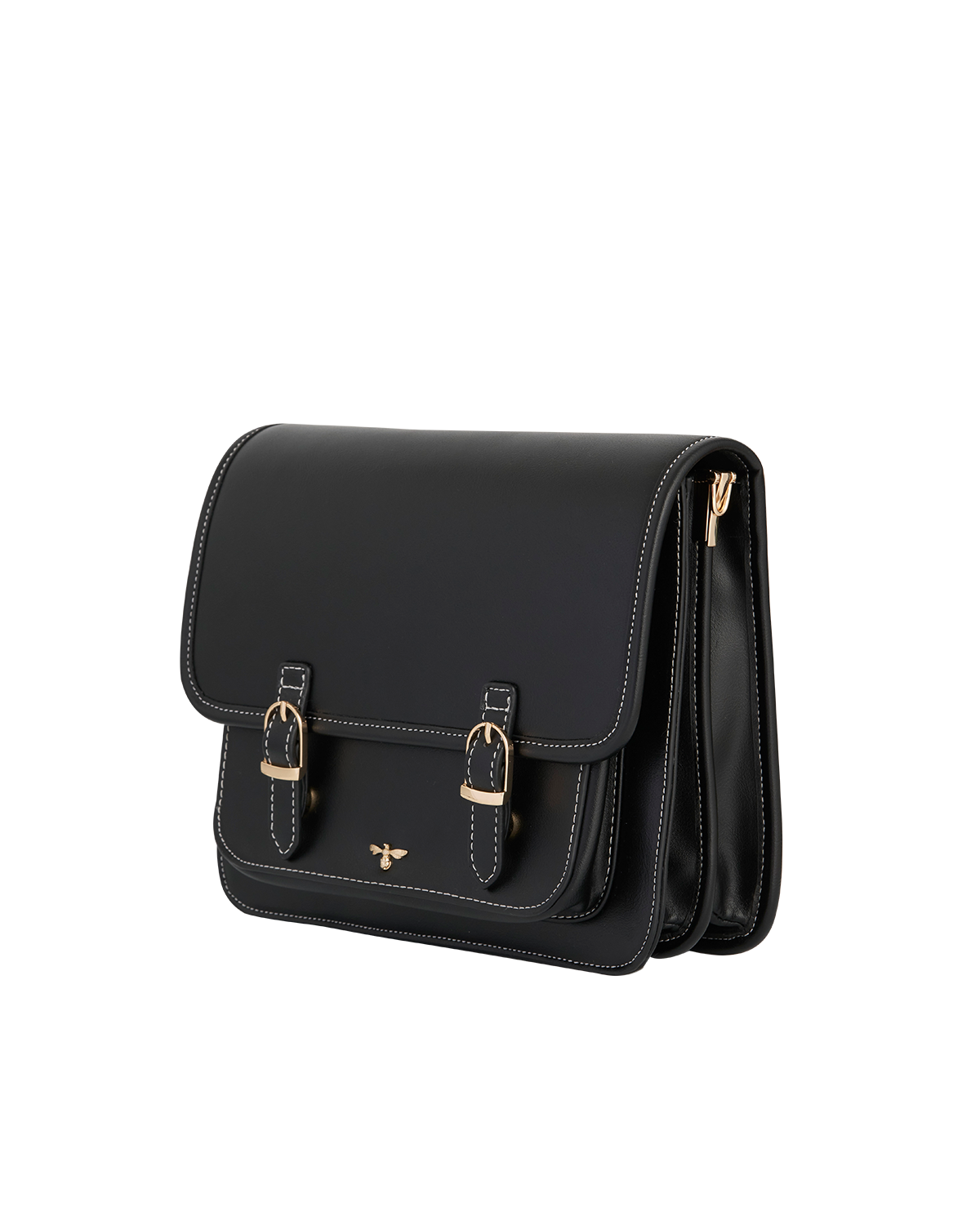 fable-england-black-classic-satchel-handtasche-schwarz-pilz-futter image 6