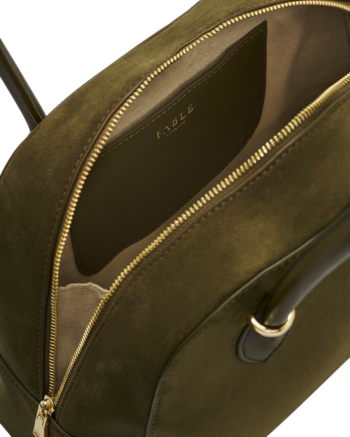 fable-england-amelia-faux-suede-schultertasche-khaki image 3
