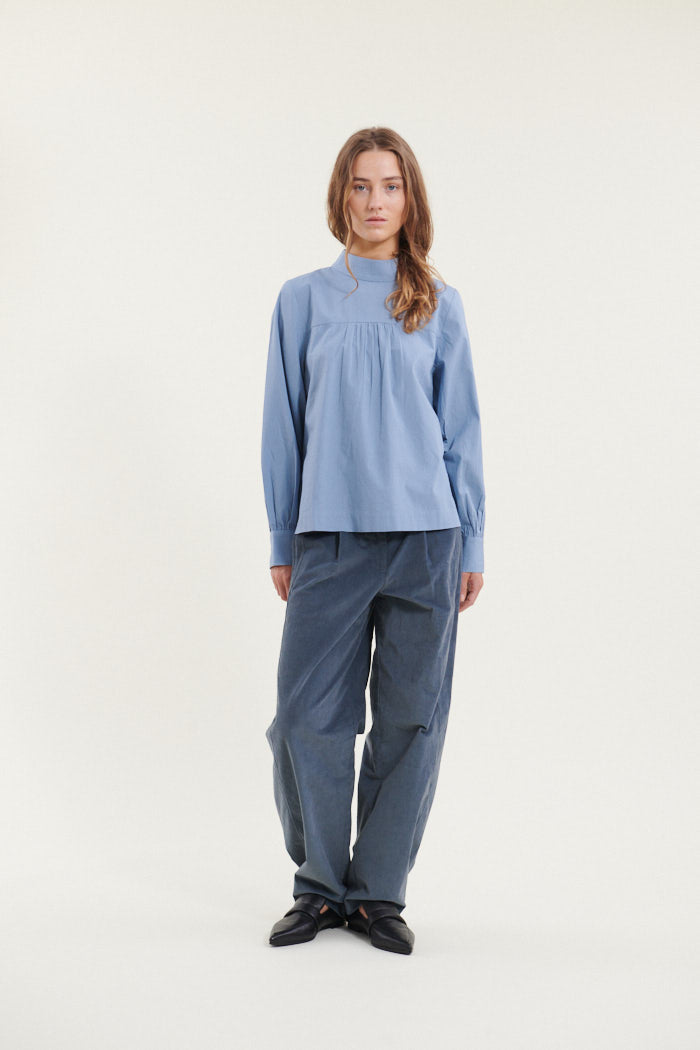 basic-apparel-milly-bluse-windward-blue-bio-baumwolle image 5