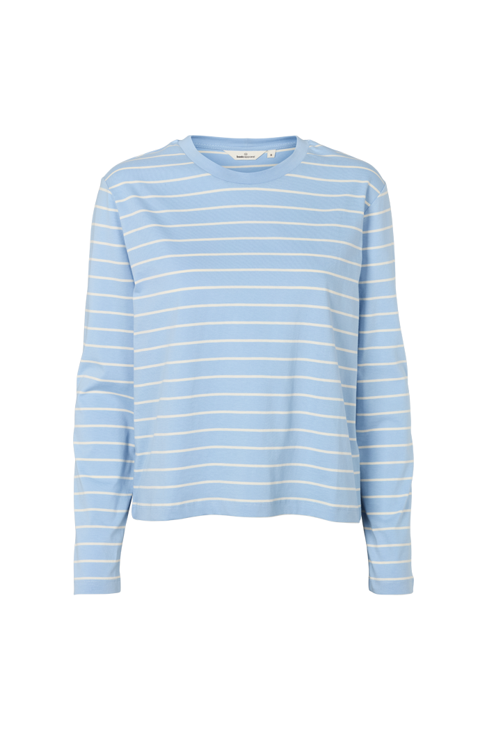 basic-apparel-raja-ls-stripe-tee-langarm-frozen-fjord-bio image 5