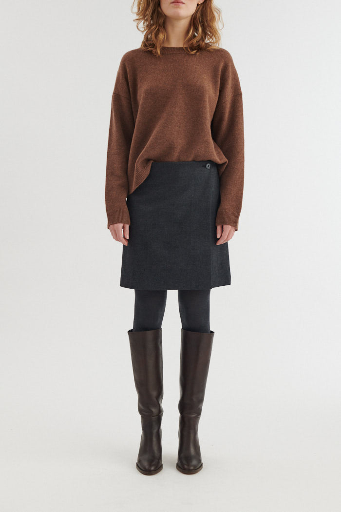 basic-apparel-marjo-wrap-skirt-wickelrock-damen-schwarz-recycelt image 1