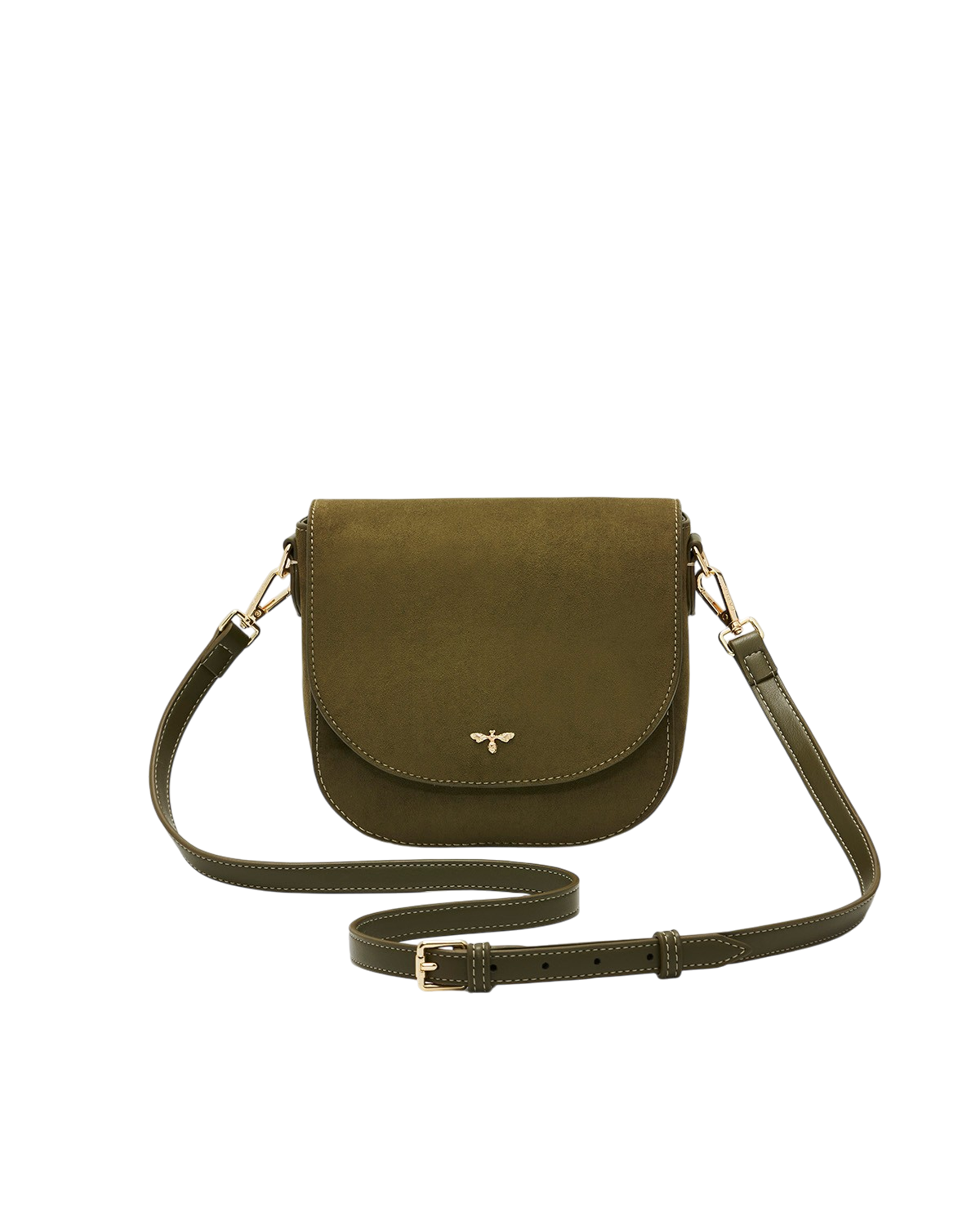 fable-england-beth-saddle-bag-khaki-faux-suede image 3