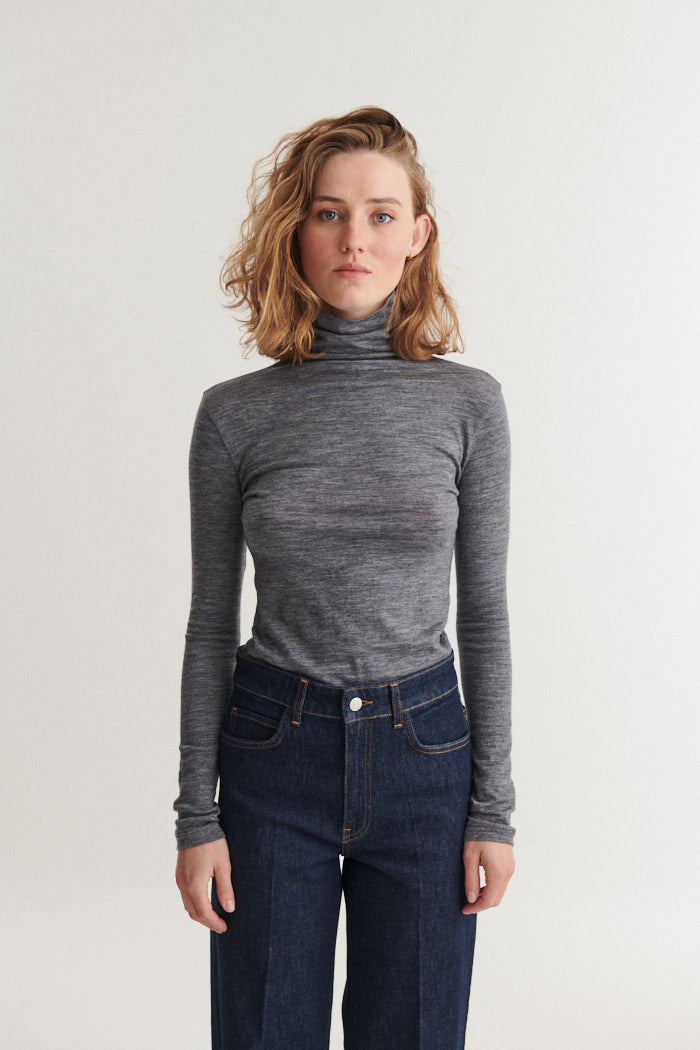 basic-apparel-rinja-t-neck-rollkragenshirt-grey-mel-wollmix image 1