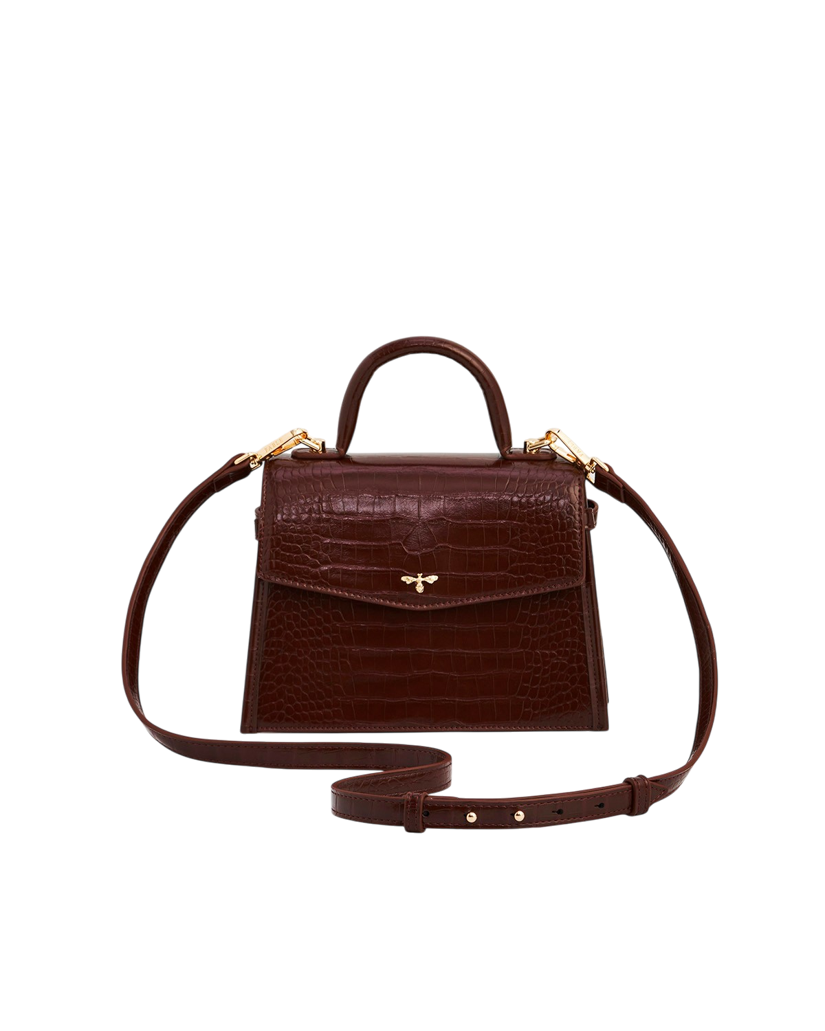 fable-england-eliza-handtasche-bordeaux-kroko-klein image 4