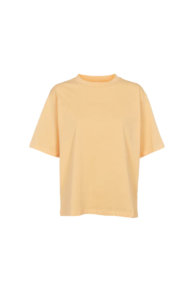 basic-apparel-raja-tee-t-shirt-buff-orange-bio-baumwolle image 1