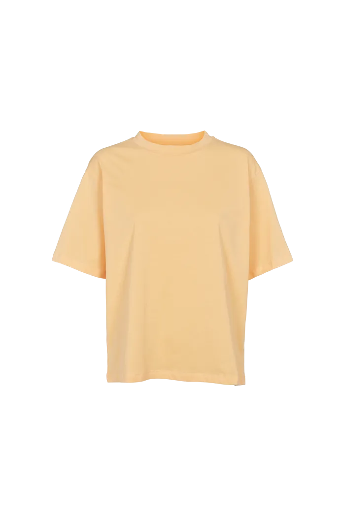 basic-apparel-raja-tee-t-shirt-buff-orange-bio-baumwolle image 1