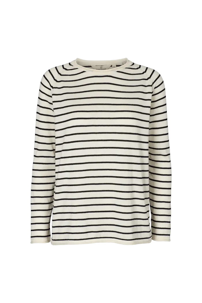 basic-apparel-soya-ba9828-pullover-whisper-white-black-bio-baumwolle image 1