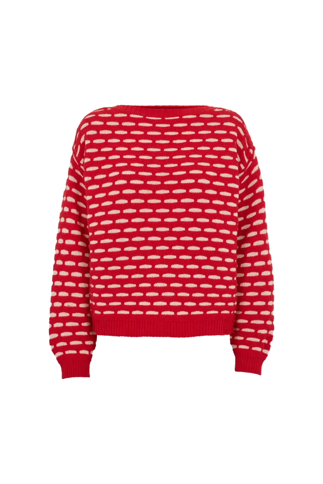 basic-apparel-wave-pullover-high-risk-red-birch-wolle-oversize image 1