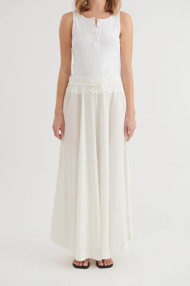 basic-apparel-carina-skirt-rock-bright-white-leinen image 1