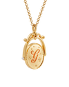 fable-england-jewellery-g-initial-gerbera-gold-spinner-halskette image 7