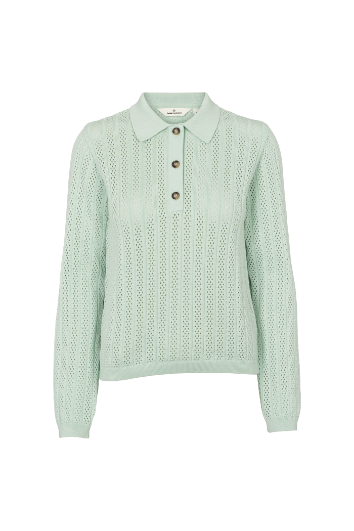 basic-apparel-tricia-ls-polo-pullover-gossamer-green image 5