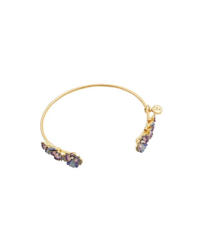 fable-england-gold-pansy-pearl-armreif-perle image 1
