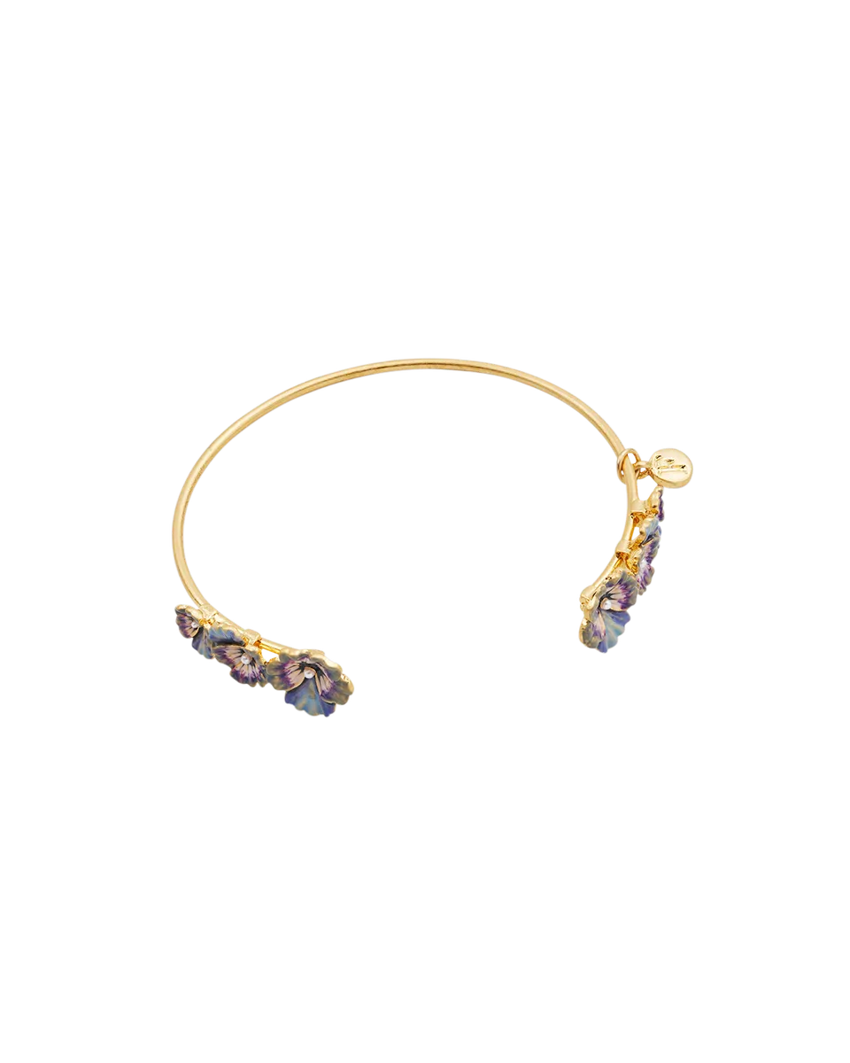 fable-england-gold-pansy-pearl-armreif-perle image 1