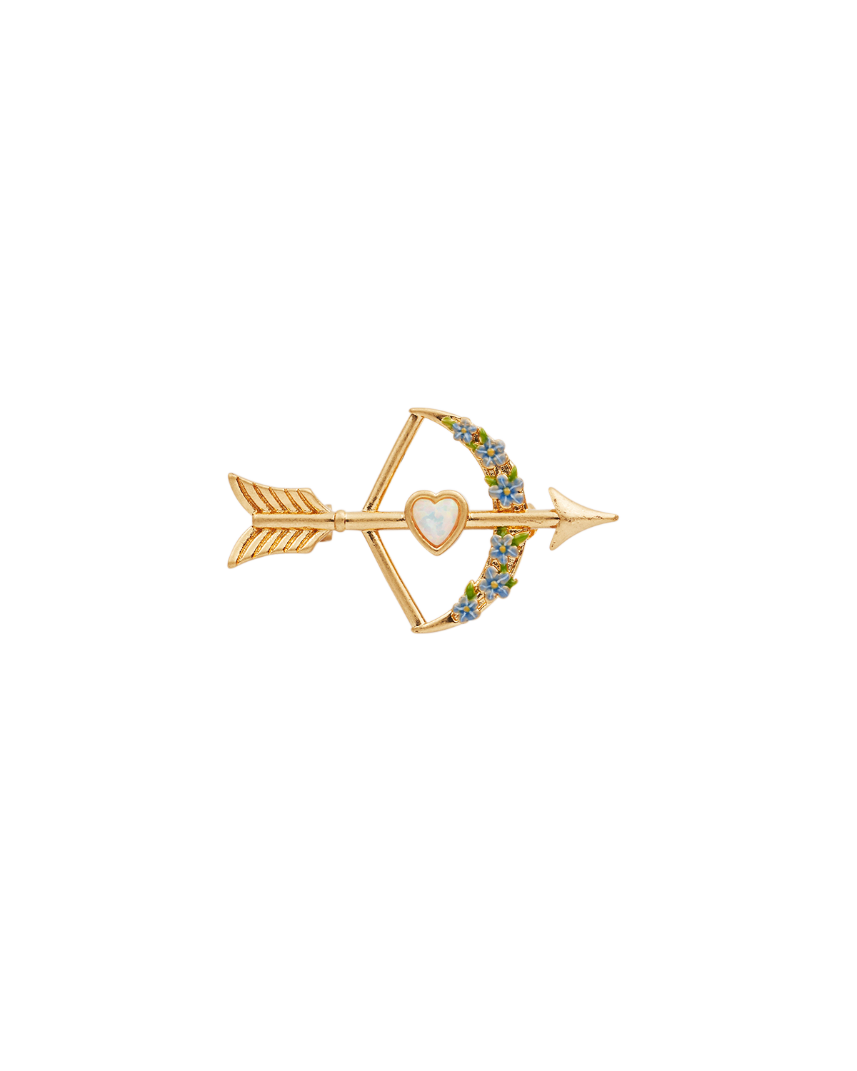 fable-england-gold-cupids-bow-arrow-brosche-herz image 1