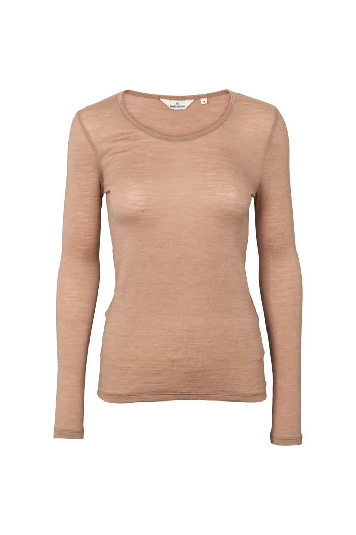 basic-apparel-rinja-ls-tee-langarmshirt-portobella-wolle image 1