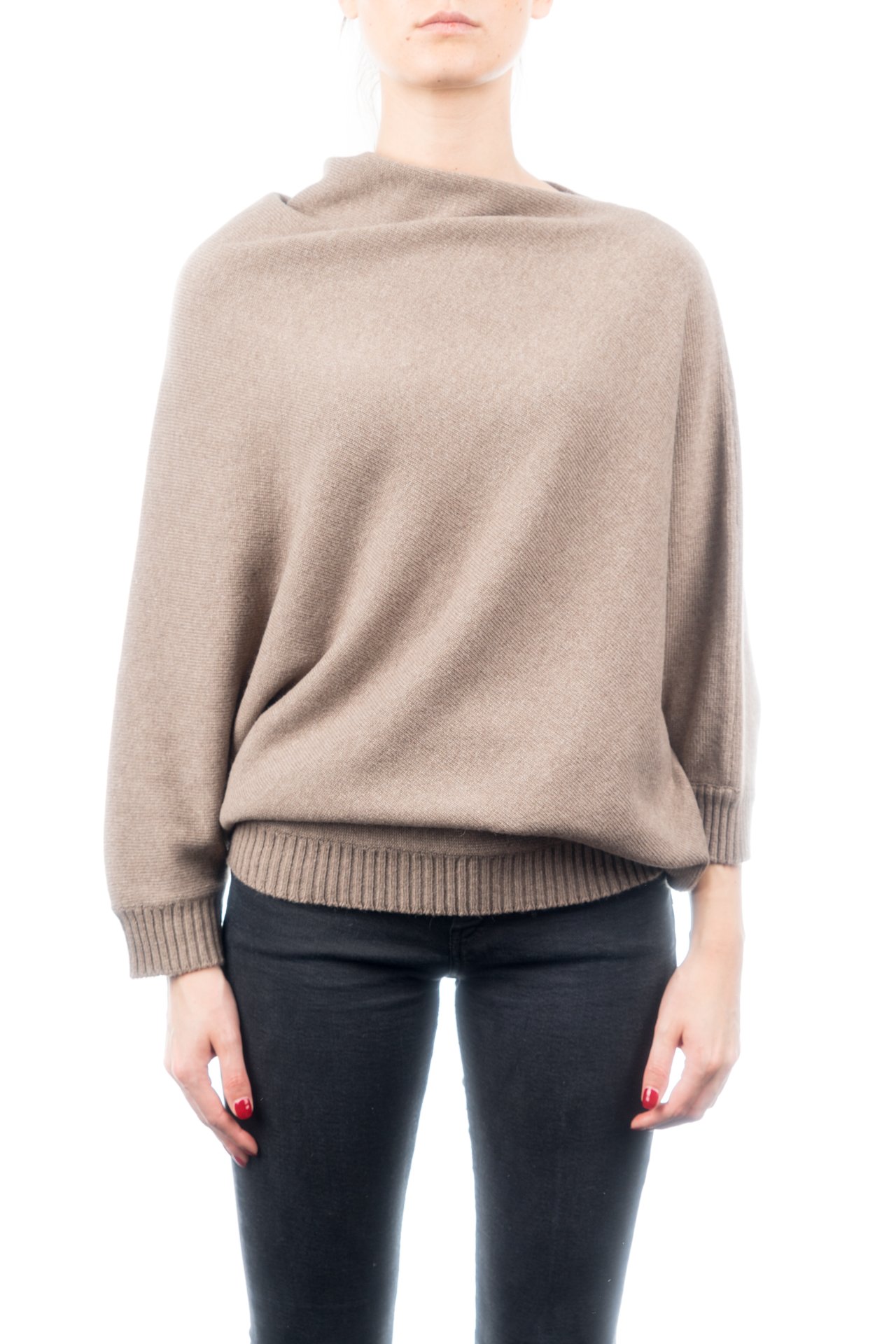 dalle-piane-cashmere-poncho-damen-blau-woll-kaschmir-strick image 4