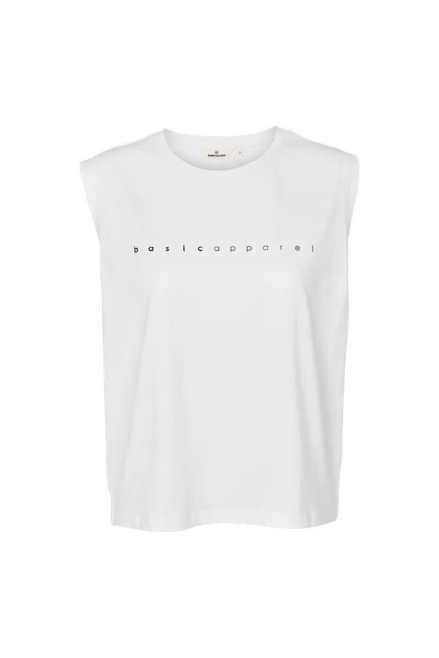basic-apparel-raja-logo-tank-top-white-bio-baumwolle image 1