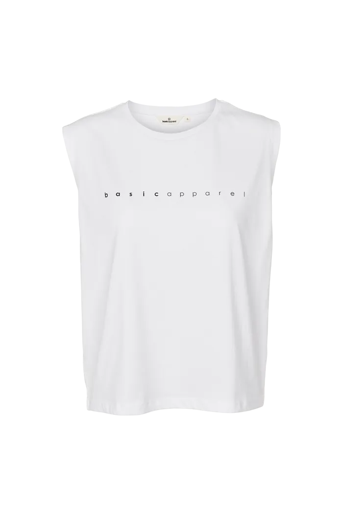 basic-apparel-raja-logo-tank-top-white-bio-baumwolle image 1