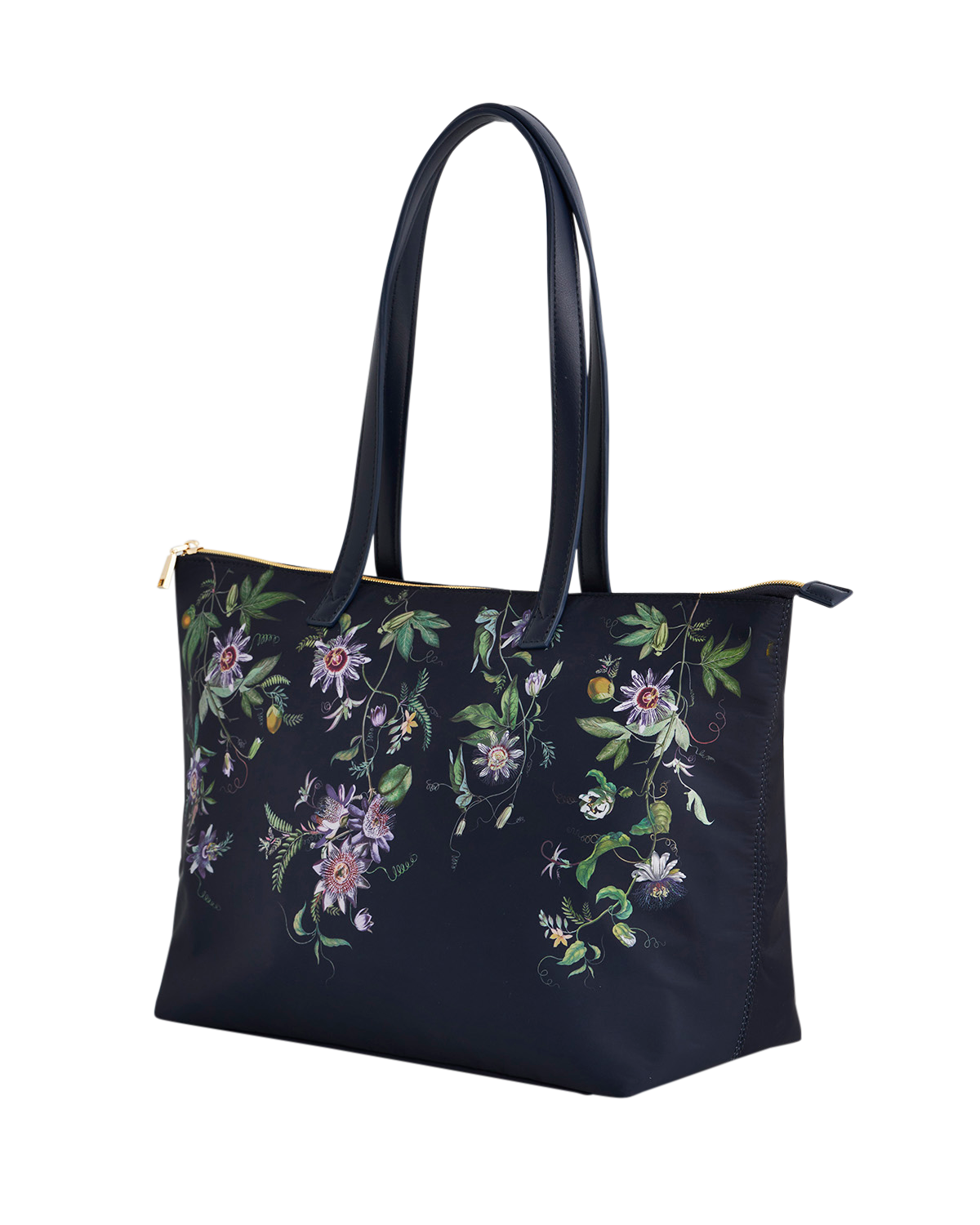 fable-england-passion-flower-tote-navy-handtasche-blumen image 4