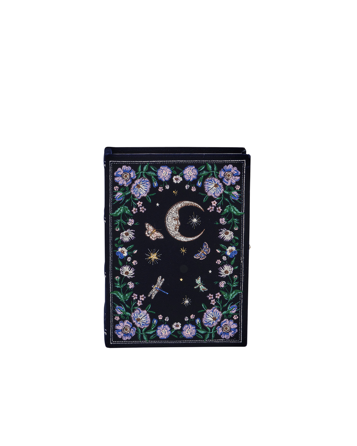 fable-england-marianne-midnight-garden-clutch-navy image 4