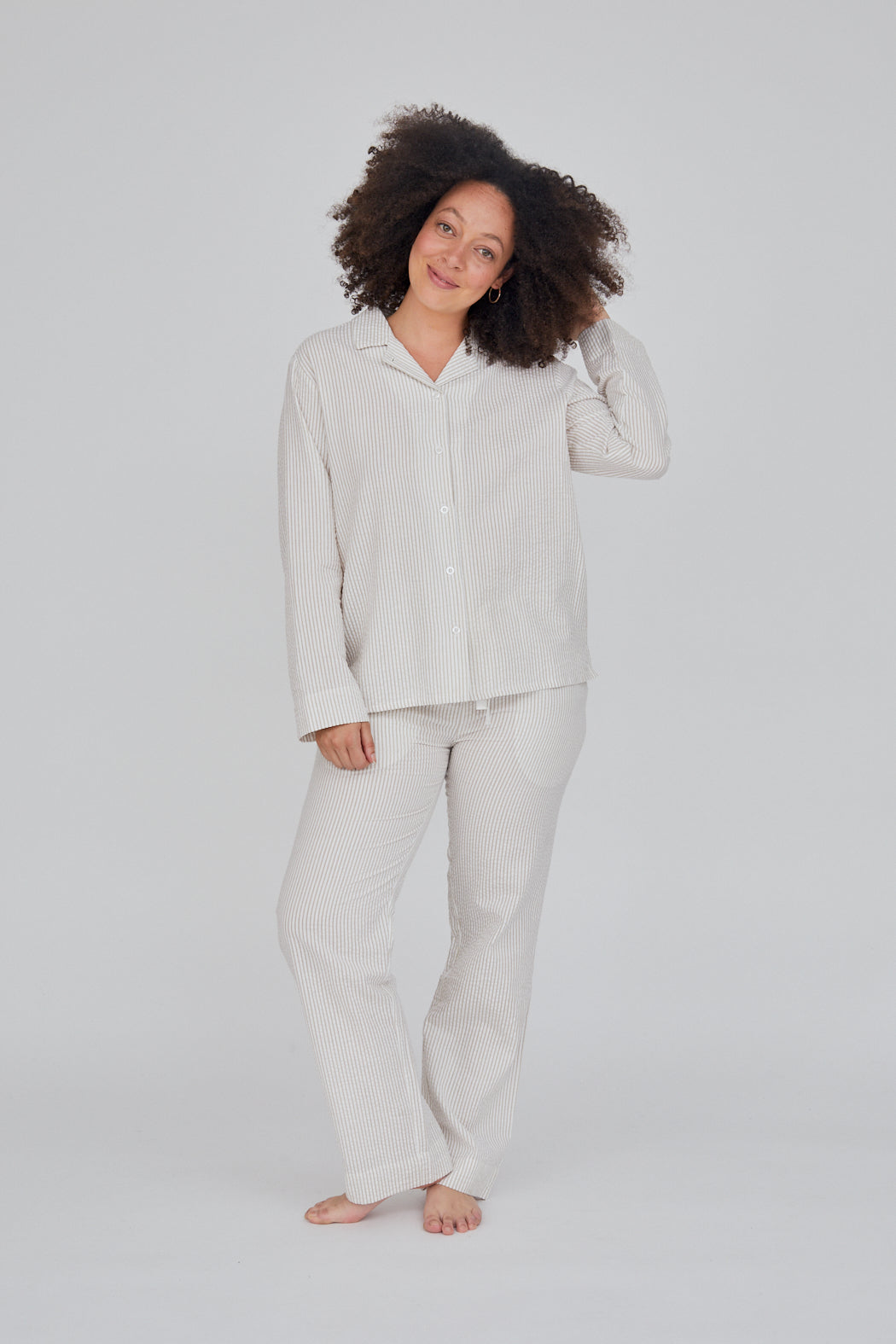 basic-apparel-juna-pj-shirt-pyjamahemd-feather-grey-bio image 2